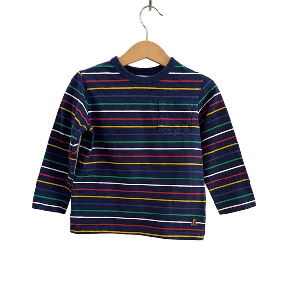 Baby Gap Multi-Colour Stripe Long Sleeve Pocket Brannan Bear T-Shirt size 3 - Picture 5 of 5